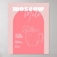 Vintager Retro Inspiriert Moskauer Maulrezeptur Ro