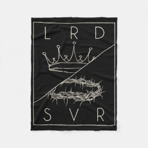 Vintager Retro Jesus Christlich Lord & amp; Retter Fleecedecke