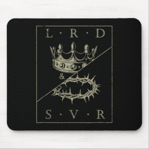 Vintager Retro Jesus Christlich Lord & amp; Retter Mousepad