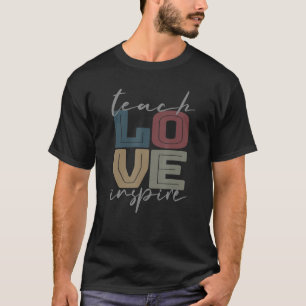 Vintager Retro-Lehrer Unterricht Liebe Inspiriert T-Shirt