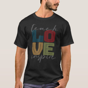 Vintager Retro-Lehrer Unterricht Liebe Inspiriert T-Shirt