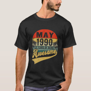 Vintager Retro Mai 1990 31Geburtstagsgeschenke 31 T-Shirt