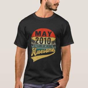 Vintager Retro Mai 2010 11 Geburtstagsgeschenke 11 T-Shirt