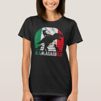Vintager Retro Mamasaurus Sonnenuntergang für mexi T-Shirt