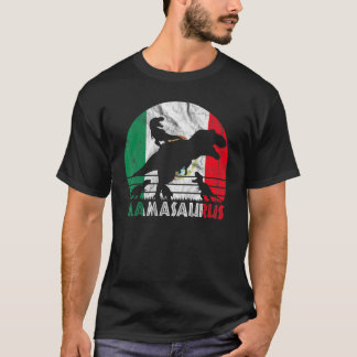 Vintager Retro Mamasaurus Sonnenuntergang für mexi T-Shirt