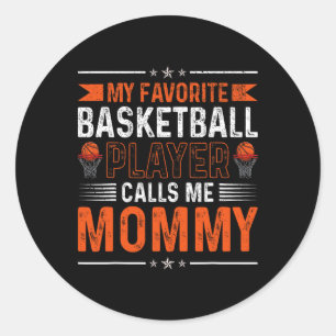 Vintager Retro, mein Lieblings-Sketch-Player ruft  Runder Aufkleber