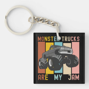 Vintager Retro - Monster Trucks sind meine Marmela Schlüsselanhänger