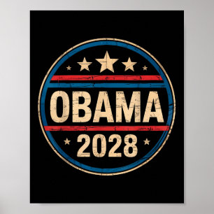 Vintager Retro Obama für Präsident 2028 Poster