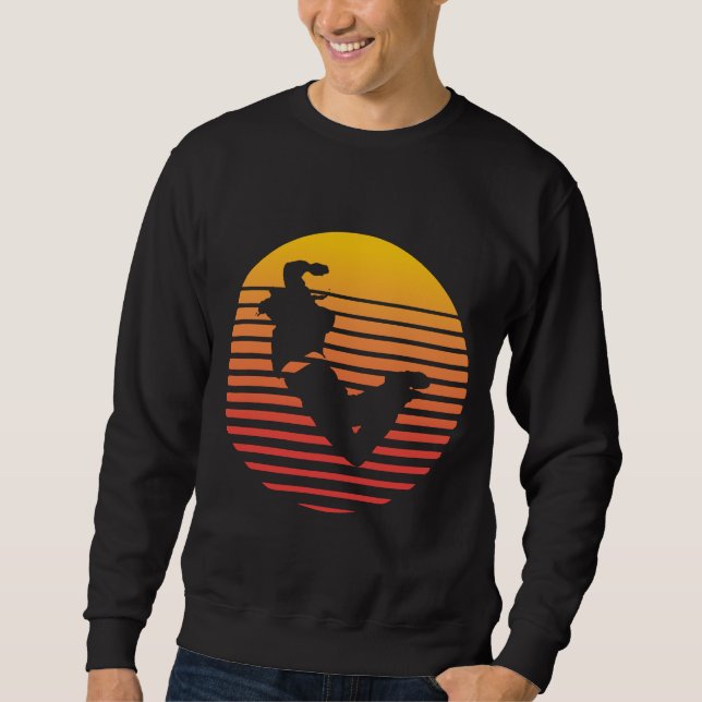 Vintager Retro Parkour, Runner Jumper Sweatshirt (Vorderseite)