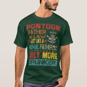 Vintager Retro Pontoon Vater im Recht nur noch lus T-Shirt