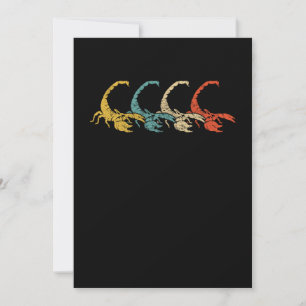 Vintager Retro Pop Art Scorpion Einladung