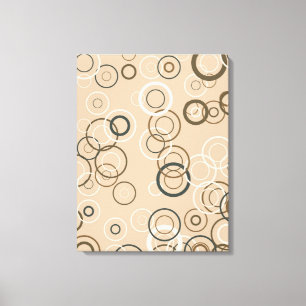Vintager Retro-Pop Quadrate Abstrakte Art Leinwand