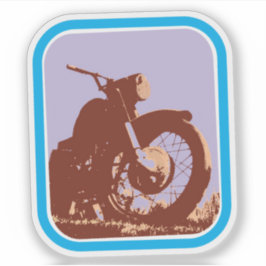 Vintager Retro-Pop-Stil mit Grenzübergang Aufkleber