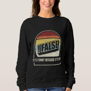 Vintager Retro-Programmierer mit falscher Programm Sweatshirt