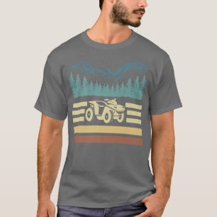 Vintager Retro Quad Bike Rider 1035 T-Shirt