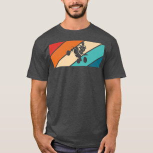 Vintager Retro Quad Bike Rider 1037 T-Shirt