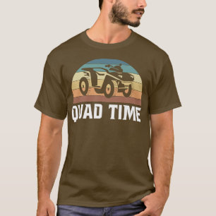 Vintager Retro Quad Time Quad Bike Rider T-Shirt