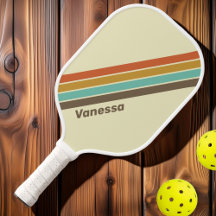 Vintager Retro-Regenbogen Streifen mit Namen