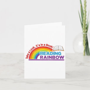 Vintager Retro-Regenbogen werfen Sie einen Blick i Karte
