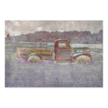 Vintager Retro Rustikaler Lila Kunstlauf