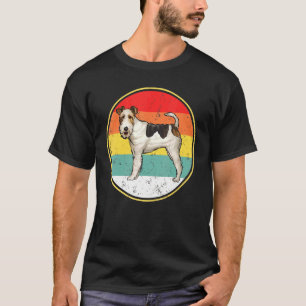 Vintager Retro-Schieber-Draht Fox Terrier Dog T-Shirt