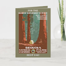 Vintager Retro Sequoia Nationalpark Vatertag