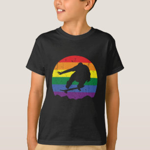Vintager Retro-Skateboard-Skaten-Skater T-Shirt