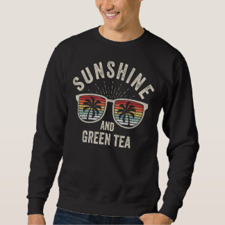 Vintager Retro-Sonnenschein und Grüner Tee Sommer 