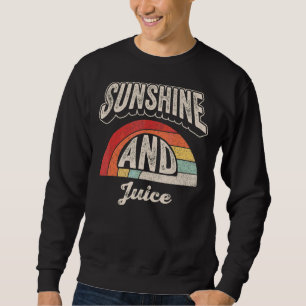 Vintager Retro-Sonnenschein und Saft Sommer 2 Sweatshirt