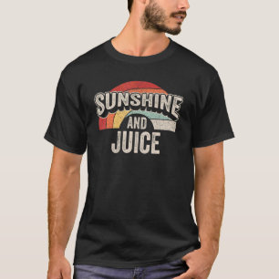Vintager Retro-Sonnenschein und Saft Sommer 3 T-Shirt