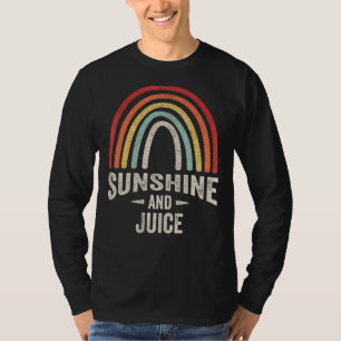 Vintager Retro-Sonnenschein und Saft Sommer 4 T-Shirt