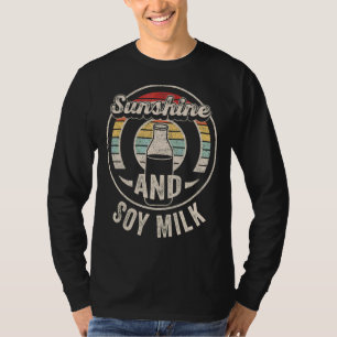 Vintager Retro-Sonnenschein und Sojamilch Sommer 1 T-Shirt