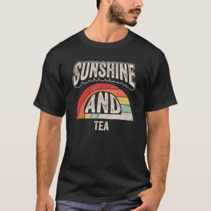 Vintager Retro-Sonnenschein und Teesommer T-Shirt