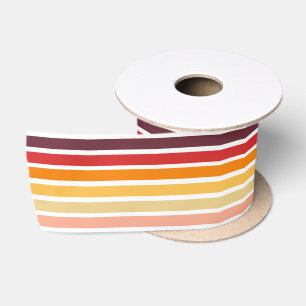 Vintager Retro Stripe Sun Geburtstagsgeschenk vorh Satinband