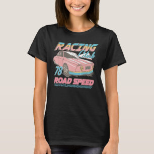 Vintager Retro-Style Motor Raceway Road Speed Raci T-Shirt