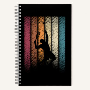 Vintager Retro-Tennissport Notizbuch