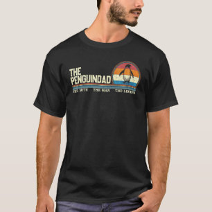 Vintager Retro-Vater Pinguin Tierzookeeper T-Shirt