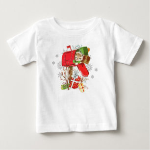 Vintager Retro Weihnachtskatzenjammer T - Shirt fü