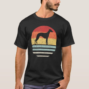 Vintager Retro-Whippet Hund Mama Vater Niedlicher T-Shirt