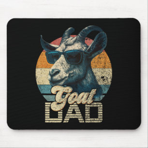 Vintager Retro-Ziege-Vater Best Goat Daddy Funny F Mousepad