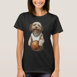 Vintager Retrohund Sketch T-Shirt