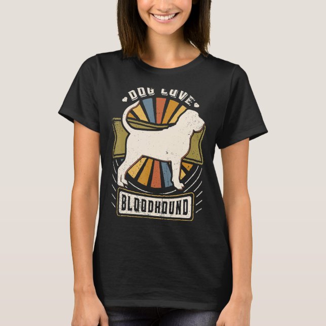 Vintager Retrohund T-Shirt (Vorderseite)