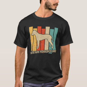 Vintager Rhodesian Ridgeback Dog Vater Vathers Day T-Shirt