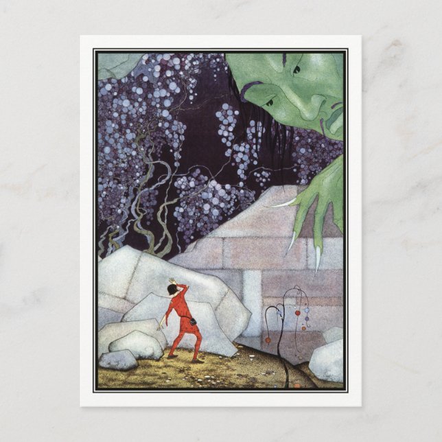 Vintager Riese von Virginia Frances Sterrett Postkarte (Vorderseite)