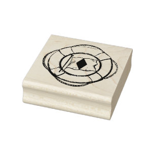 Vintager Ring Gummi Briefmarke Gummistempel