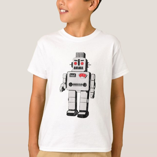 Vintager Roboter T-Shirt (Vorderseite)