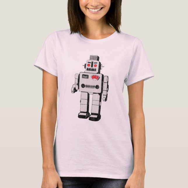 Vintager Roboter T-Shirt (Vorderseite)