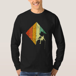 Vintager Rock Climbing Retro Bouldering Climb T-Shirt