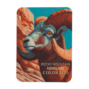 Vintager Rocky Mountain Nationalpark Colorado Magnet