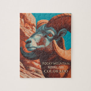 Vintager Rocky Mountain Nationalpark Colorado Puzzle